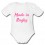 Body bébé "Made in Rugby" Blanc/Rose