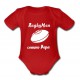 Body bébé "RugbyMan comme Papa" Rouge/Blanc
