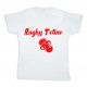 Tee shirt rugby bébé "Rugby Tétine" Blanc/Rouge