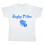 Tee shirt rugby bébé "Rugby Tétine" Blanc/Bleu