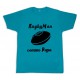 Tee shirt rugby bébé "RugbyMan comme Papa" Bleu/Noir