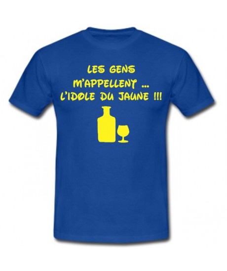 Tee shirt " L'idole du Jaune " Bleu/Jaune