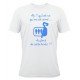 Tee shirt Rugby Humour "Les Sardines" Blanc/Bleu