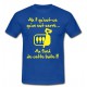 Tee shirt Rugby Humour "Les Sardines" Bleu/Jaune