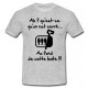 Tee shirt Rugby Humour "Les Sardines" Gris/Noir
