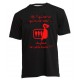Tee shirt Rugby Humour "Les Sardines" Noir/Rouge