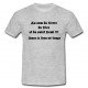 Tee shirt Rugby Humour "Saint Demi" Gris/Noir