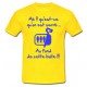Tee shirt rugby humour "Les Sardines" Jaune/Bleu 