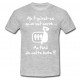 Tee shirt Rugby Humour "Les Sardines" Gris/Blanc
