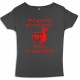 Tee shirt femme 3ème mi-temps "Sardines" Gris/Rouge