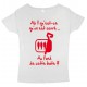 Tee shirt femme 3ème mi-temps "Sardines" Blanc/Rouge