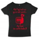 Tee shirt femme 3ème mi-temps "Sardines" Noir/Rouge