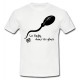 Tee shirt humour "Rugby dans les gênes" Blanc/Noir