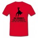 Tee shirt Rugby Humour "Cathédrale" Rouge/Noir