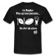 Tee shirt Lol rugby "Art de Vivre" Noir/Blanc