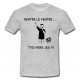 Tee shirt humour "Hors Jeu" Gris/Noir