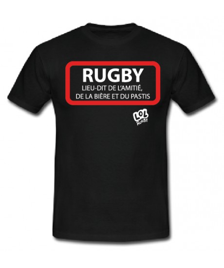 Tee shirt Lol Rugby "Ville Rugby" Noir