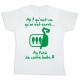 Tee shirt Rugby bébé "Sardines" Blanc/Vert