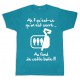 Tee shirt Rugby bébé "Sardines" Turquoise/Blanc