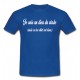 Tee Shirt "Dieu du Stade" Bleu
