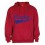 Sweat capuche Rugby Rouge
