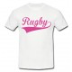 Tee shirt Rugby Blanc