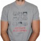 Tee shirt Aficionados "PORTRAITS DE RUGBYMEN" Gris 