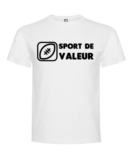 Tee Shirt "Valeur" LoL Rugby Blanc