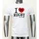 Tee shirt I Love Rugby XIII Blanc