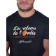 Tee shirt Aficionados "VALEURS" Noir