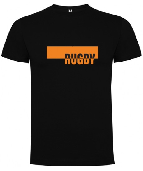 Tee shirt LoL Rugby "Orange" Noir