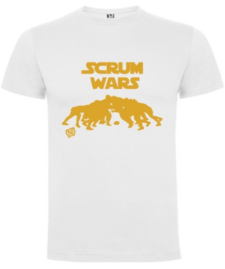Tee shirt LoL Rugby "SCRUM WARS" Blanc
