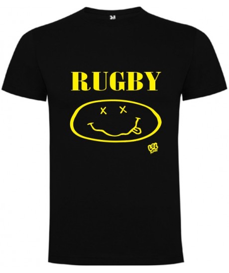 Tee shirt LoL Rugby "Smile" Noir