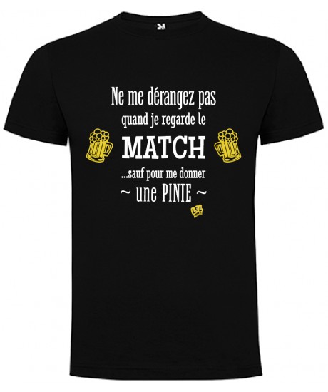 Tee shirt LoL Rugby "Pinte " Noir