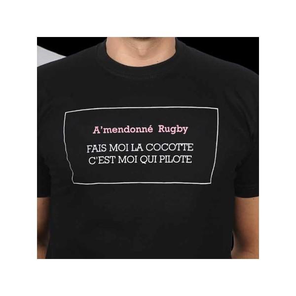 Tee shirt top rugby amendonné