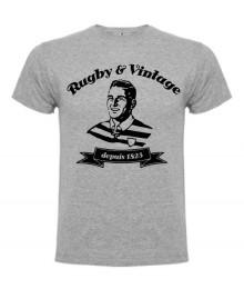 Tee Shirt Rugby & Vintage Buste Gris