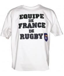 Tee shirt FFR Brodé Blanc