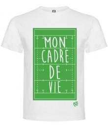 Tee Shirt "Mon Cadre De Vie" LoLRugby Blanc