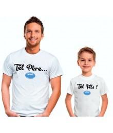 Duo de Tee-shirts Tel Père Tel Fils