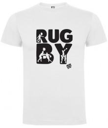 Tee shirt LoL Rugby "RUG-BY" Blanc