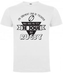Tee shirt LoL Rugby "Tête" Blanc
