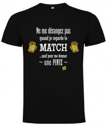 Tee shirt  "Pinte " Noir