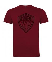 Tee shirt Rugby "xv" Framboise