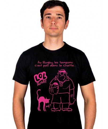 Tee shirt LOL Rugby " Au rugby... " 