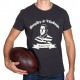 Tee Shirt Rugby & Vintage buste noir