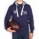 Sweat Rugby & Vintage bleu 