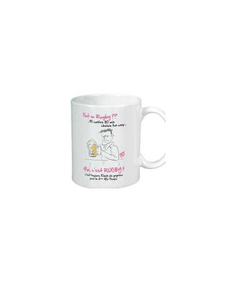 Mug "Foot ou Rugby" 