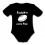 Body bébé "RugbyMan comme Papa" Noir/Blanc