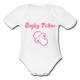 Body bébé "Rugby Tétine" Blanc/Rose