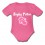 Body bébé "Rugby Tétine" Rose/Blanc